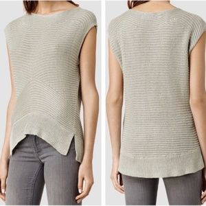 All Saints | LINEN Melo Sleeveless Knit Top Tank